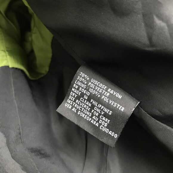 Preston & York Blazer Women’s Size 6 Green & Black Solid Open Front Sleeves - Picture 6 of 9